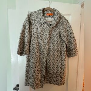 Cynthia Steffe Gray Patterned Coat